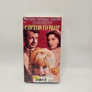 Columbia Tristar Cactus‎ Flower VHS Movie Goldie Hawn 1969 Comedy Sealed New